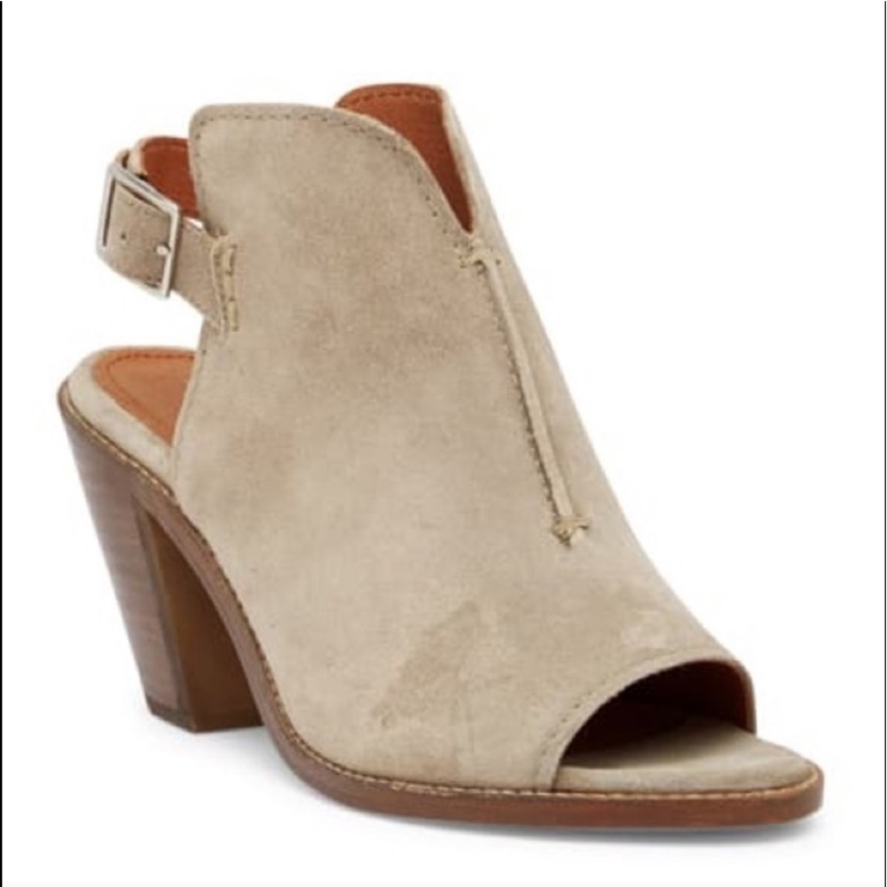 Frye peep toe booties